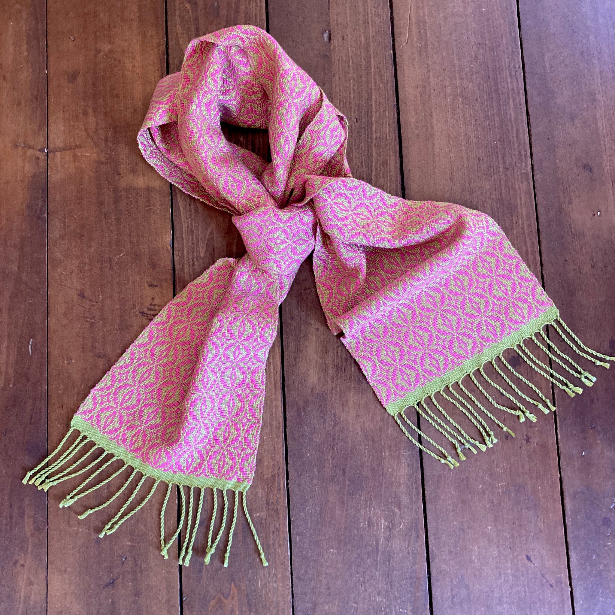 Handwoven Tencel and Cotton Scarf