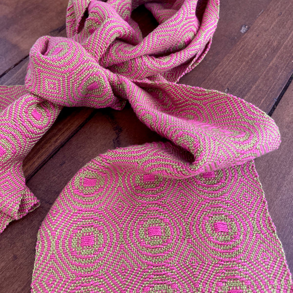 Handwoven Tencel and Cotton Scarf